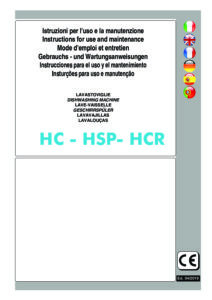 HOONVED SERIE HC - HSP- HCR - MANUALE D USO