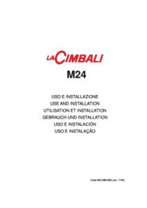 LA CIMBALI M24 - MANUALE D USO