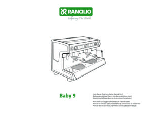 RANCILIO BABY 9 A - MANUALE D USO