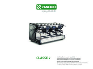 RANCILIO CLASSE 7 - MANUALE D USO