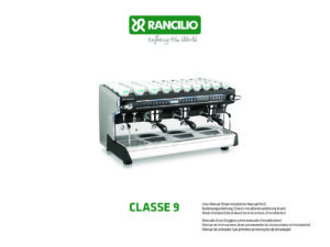 RANCILIO CLASSE 9 - MANUALE D USO