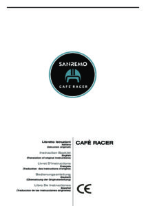 SANREMO CAFE RACER - MANUALE D USO